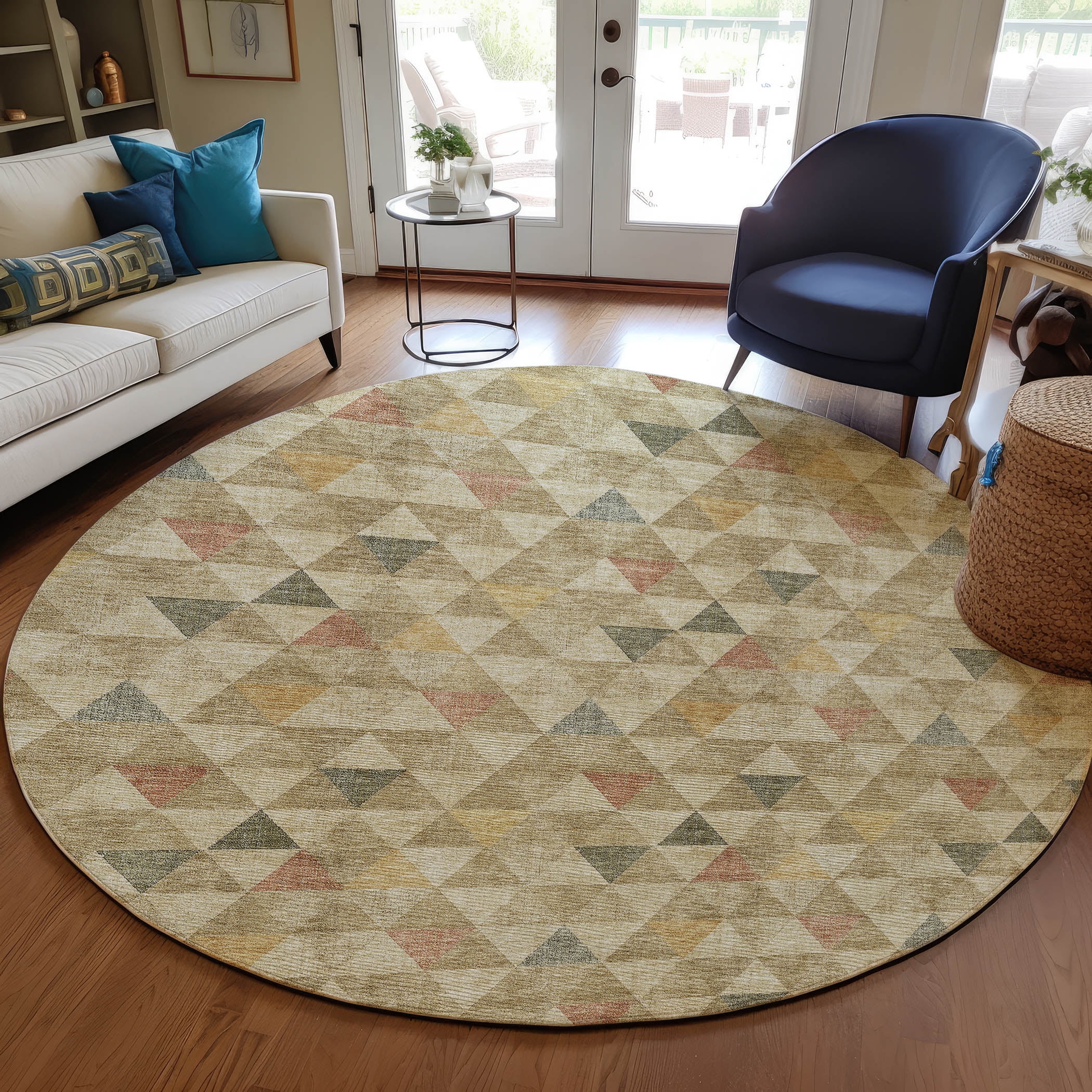 Addison Rugs Chantille Indoor/Outdoor Transitional Geometric Beige ...