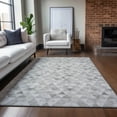 thumbnail image 1 of Addison Rugs Chantille Indoor/Outdoor Transitional Geometric Silver Washable Rectangle Rug, 2'6" x 3'10", 1 of 6