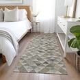 thumbnail image 1 of Addison Rugs Chantille Indoor/Outdoor Transitional Geometric Taupe Washable Runner Rug, 2'3" x 7'6", 1 of 6