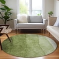 thumbnail image 1 of Addison Rugs Chantille Indoor/Outdoor Transitional Ombre Olive Washable Round Rug, 8' x 8', 1 of 6
