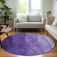 thumbnail image 1 of Addison Rugs Chantille Indoor/Outdoor Transitional Ombre Purple Washable Round Rug, 8' x 8', 1 of 5