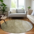 thumbnail image 1 of Addison Rugs Chantille Indoor/Outdoor Transitional Ombre Taupe Washable Round Rug, 8' x 8', 1 of 6