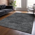 thumbnail image 1 of Addison Rugs Chantille Indoor/Outdoor Transitional Geometric Charcoal Washable Rectangle Rug, 3' x 5', 1 of 6