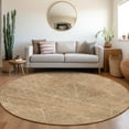 thumbnail image 1 of Addison Rugs Chantille Indoor/Outdoor Transitional Geometric Copper Washable Round Rug, 8' x 8', 1 of 6
