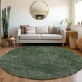 thumbnail image 1 of Addison Rugs Chantille Indoor/Outdoor Transitional Geometric Fern Washable Round Rug, 8' x 8', 1 of 6