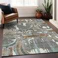 thumbnail image 1 of Addison Rugs Chantille Indoor/Outdoor Transitional Geometric Gray Washable Rectangle Rug, 2'6" x 3'10", 1 of 6