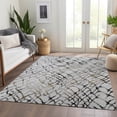 thumbnail image 1 of Addison Rugs Chantille Indoor/Outdoor Transitional Organic Silver Washable Rectangle Rug, 5' x 7'6", 1 of 6