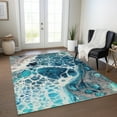 thumbnail image 1 of Addison Rugs Chantille Indoor/Outdoor Transitional Modern Teal Washable Rectangle Rug, 8' x 10', 1 of 6