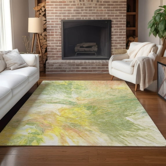 Addison Rugs Chantille Indoor/Outdoor Transitional Modern Green Washable Rectangle Rug, 2'6" x 3'10"