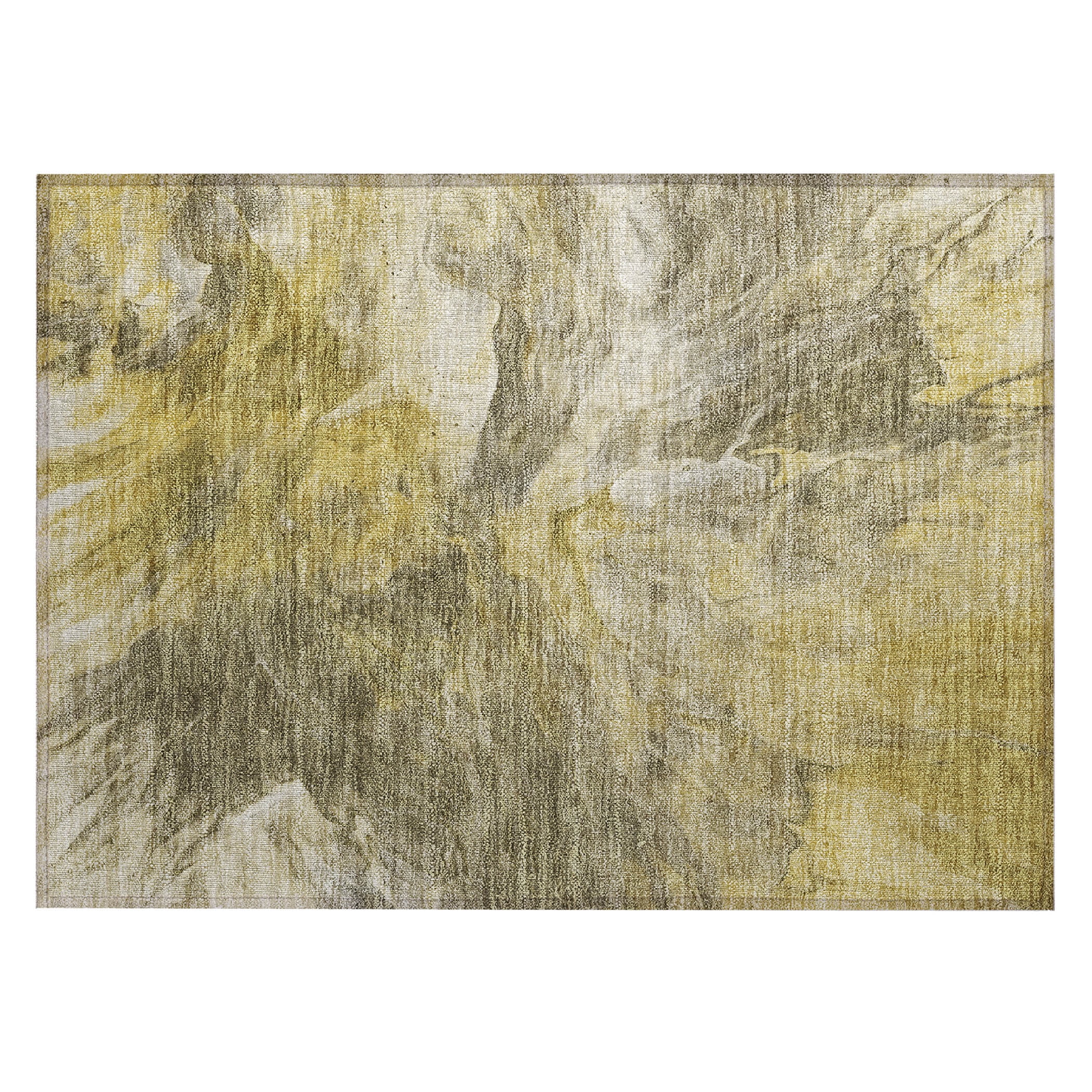 Taupe Synthetic Flat Woven Rectangular Washable Rug