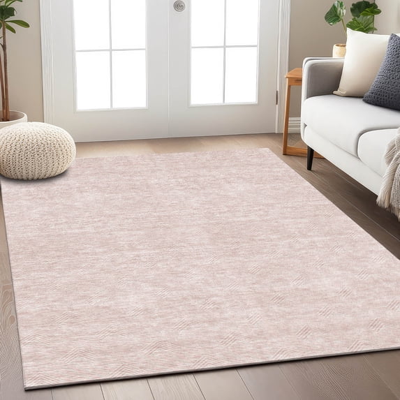 Addison Rugs Chantille Indoor/Outdoor Transitional Arrows Pink Washable Rectangle Rug, 5' x 7'6"