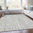 thumbnail image 1 of Addison Rugs Chantille Indoor/Outdoor Transitional Stripes Gray Washable Rectangle Rug, 5' x 7'6", 1 of 6