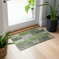 thumbnail image 1 of Addison Rugs Chantille Indoor/Outdoor Transitional Striped Green Washable Rectangle Rug, 1'8" x 2'6", 1 of 5