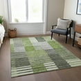 thumbnail image 1 of Addison Rugs Chantille Indoor/Outdoor Transitional Striped Green Washable Rectangle Rug, 5' x 7'6", 1 of 6