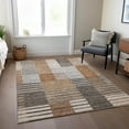 thumbnail image 1 of Addison Rugs Chantille Indoor/Outdoor Transitional Striped Paprika Washable Rectangle Rug, 9' x 12', 1 of 5