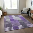 thumbnail image 1 of Addison Rugs Chantille Indoor/Outdoor Transitional Striped Purple Washable Rectangle Rug, 5' x 7'6", 1 of 6