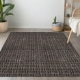 thumbnail image 1 of Addison Rugs Chantille Indoor/Outdoor Transitional Squares Chocolate Washable Rectangle Rug, 8' x 10', 1 of 6