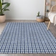 thumbnail image 1 of Addison Rugs Chantille Indoor/Outdoor Transitional Squares Navy Washable Rectangle Rug, 8' x 10', 1 of 6