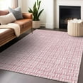 thumbnail image 1 of Addison Rugs Chantille Indoor/Outdoor Transitional Squares Pink Washable Rectangle Rug, 5' x 7'6", 1 of 6
