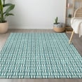 thumbnail image 1 of Addison Rugs Chantille Indoor/Outdoor Transitional Squares Teal Washable Rectangle Rug, 2'6" x 3'10", 1 of 6