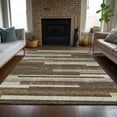 thumbnail image 1 of Addison Rugs Chantille Indoor/Outdoor Transitional Stripes Brown Washable Rectangle Rug, 5' x 7'6", 1 of 6