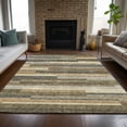 thumbnail image 1 of Addison Rugs Chantille Indoor/Outdoor Transitional Stripes Taupe Washable Rectangle Rug, 3' x 5', 1 of 6