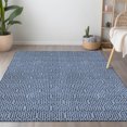 thumbnail image 1 of Addison Rugs Chantille Indoor/Outdoor Transitional Geometric Navy Washable Rectangle Rug, 8' x 10', 1 of 6