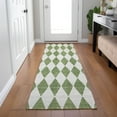 thumbnail image 1 of Addison Rugs Chantille Indoor/Outdoor Transitional Diamonds Green Washable Runner Rug, 2'3" x 7'6", 1 of 6