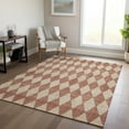 thumbnail image 1 of Addison Rugs Chantille Indoor/Outdoor Transitional Diamonds Paprika Washable Rectangle Rug, 9' x 12', 1 of 6