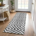 thumbnail image 1 of Addison Rugs Chantille Indoor/Outdoor Transitional Geometric Black Washable Runner Rug, 2'3" x 7'6", 1 of 6