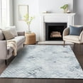 thumbnail image 1 of Addison Rugs Chantille Indoor/Outdoor Transitional Squares Blue Washable Rectangle Rug, 3' x 5', 1 of 6