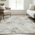 thumbnail image 1 of Addison Rugs Chantille Indoor/Outdoor Transitional Squares Taupe Washable Rectangle Rug, 9' x 12', 1 of 6