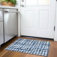 thumbnail image 1 of Addison Rugs Chantille Indoor/Outdoor Transitional Circles Navy Washable Rectangle Rug, 1'8" x 2'6", 1 of 6