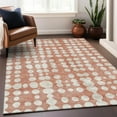 thumbnail image 1 of Addison Rugs Chantille Indoor/Outdoor Transitional Circles Salmon Washable Rectangle Rug, 9' x 12', 1 of 6