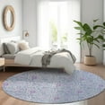 thumbnail image 1 of Addison Rugs Chantille Indoor/Outdoor Transitional Floral Sky Washable Round Rug, 8' x 8', 1 of 6