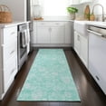thumbnail image 1 of Addison Rugs Chantille Indoor/Outdoor Transitional Floral Aqua Washable Runner Rug, 2'3" x 7'6", 1 of 6