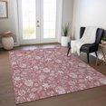 thumbnail image 1 of Addison Rugs Chantille Indoor/Outdoor Transitional Floral Blush Washable Rectangle Rug, 9' x 12', 1 of 6