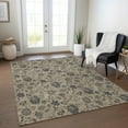 thumbnail image 1 of Addison Rugs Chantille Indoor/Outdoor Transitional Floral Brown Washable Rectangle Rug, 9' x 12', 1 of 6