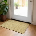 thumbnail image 1 of Addison Rugs Chantille Indoor/Outdoor Transitional Floral Gold Washable Rectangle Rug, 1'8" x 2'6", 1 of 6