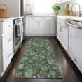 thumbnail image 1 of Addison Rugs Chantille Indoor/Outdoor Transitional Floral Olive Washable Runner Rug, 2'3" x 7'6", 1 of 6