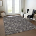 thumbnail image 1 of Addison Rugs Chantille Indoor/Outdoor Transitional Floral Taupe Washable Rectangle Rug, 3' x 5', 1 of 6