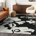 thumbnail image 1 of Addison Rugs Chantille Indoor/Outdoor Transitional Floral Black Washable Rectangle Rug, 8' x 10', 1 of 6