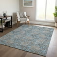 thumbnail image 1 of Addison Rugs Chantille Indoor/Outdoor Transitional Floral Blue Washable Rectangle Rug, 8' x 10', 1 of 6