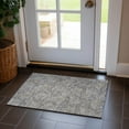 thumbnail image 1 of Addison Rugs Chantille Indoor/Outdoor Transitional Floral Gray Washable Rectangle Rug, 1'8" x 2'6", 1 of 5