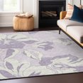 thumbnail image 1 of Addison Rugs Chantille Indoor/Outdoor Transitional Floral Lavender Washable Rectangle Rug, 3' x 5', 1 of 6