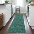 thumbnail image 1 of Addison Rugs Chantille Indoor/Outdoor Transitional Floral Teal Washable Runner Rug, 2'3" x 7'6", 1 of 6