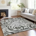 thumbnail image 1 of Addison Rugs Chantille Indoor/Outdoor Transitional Swirls Gray Washable Rectangle Rug, 10' x 14', 1 of 6