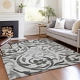 thumbnail image 1 of Addison Rugs Chantille Indoor/Outdoor Transitional Swirls Gray Washable Rectangle Rug, 9' x 12', 1 of 6