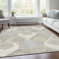 thumbnail image 1 of Addison Rugs Chantille Indoor/Outdoor Transitional Mid-century Modern Ivory Washable Rectangle Rug, 9' x 12', 1 of 6