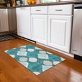 thumbnail image 1 of Addison Rugs Chantille Indoor/Outdoor Transitional Mid-century Modern Teal Washable Rectangle Rug, 1'8" x 2'6", 1 of 6